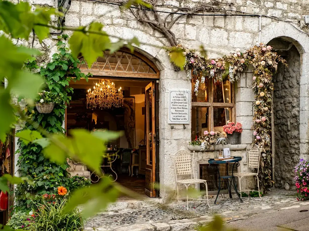 Stone village setting in nearby Saint-Paul-de-Vence; not Mougins