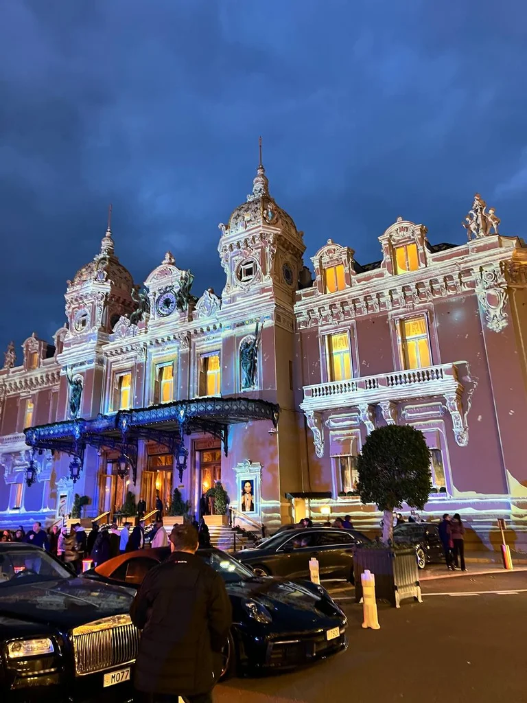 Casino de Monte-Carlo illuminated at night
