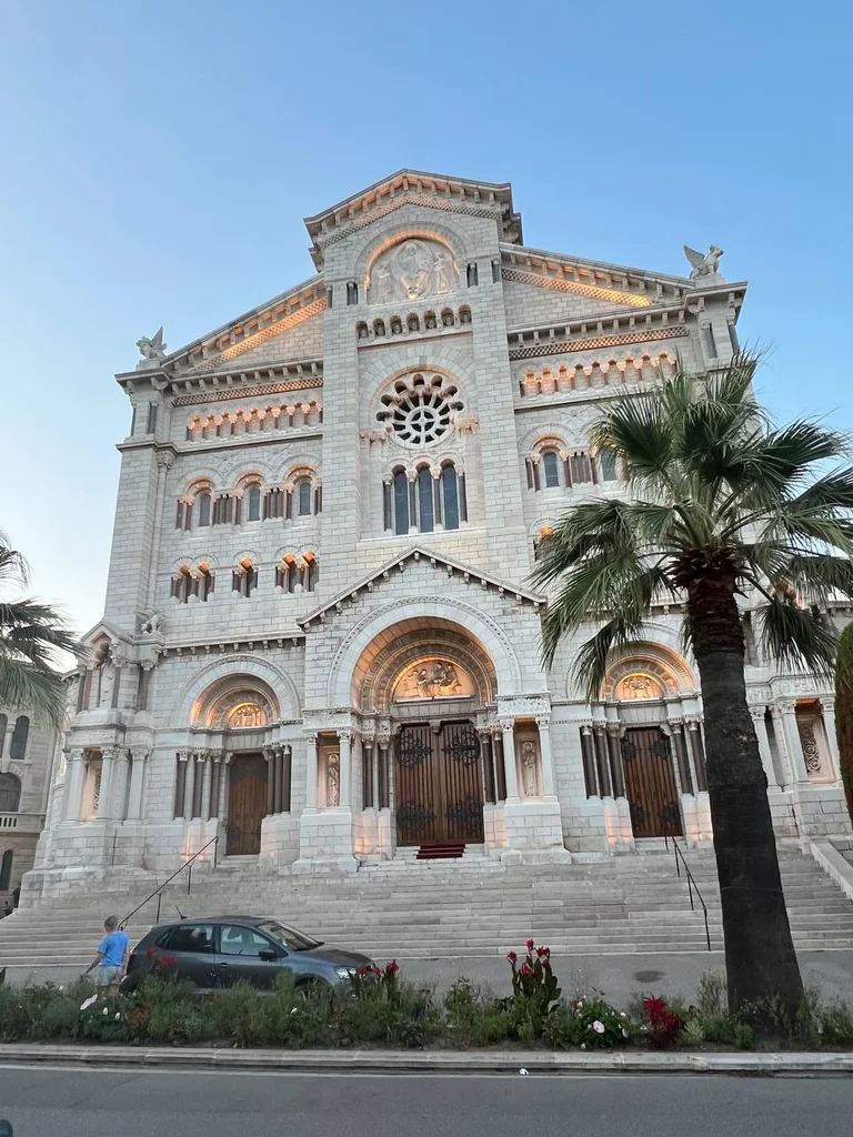 Monaco Cathedral in the evening light