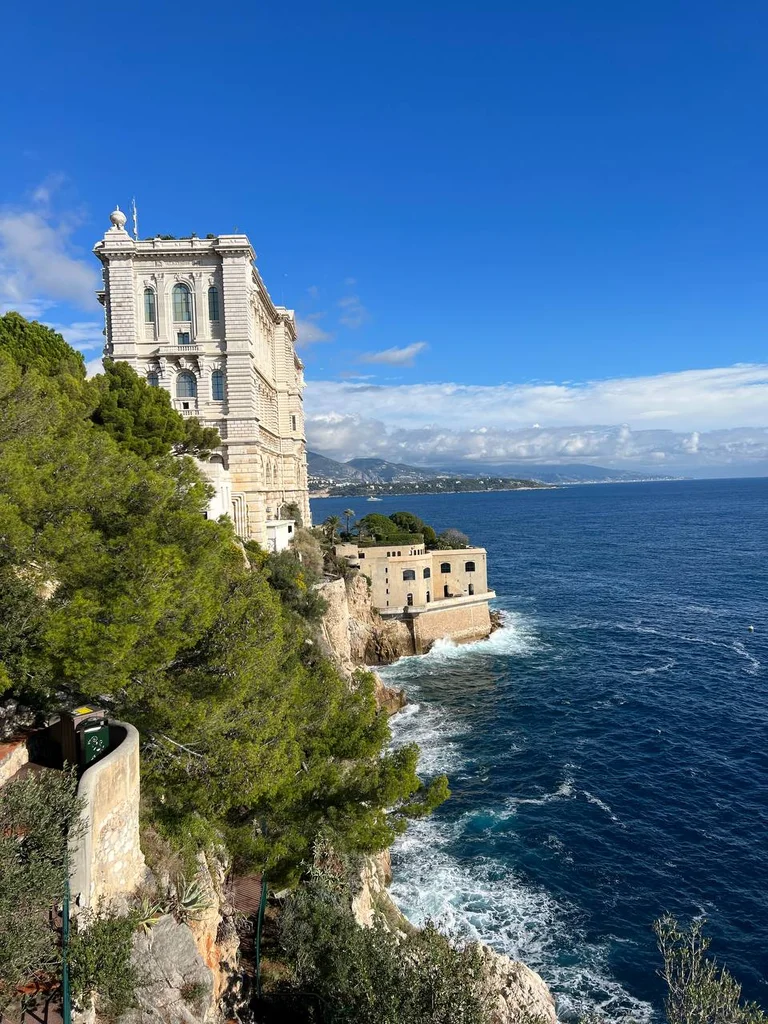 The Oceanographic Museum on its cliff above the sea
