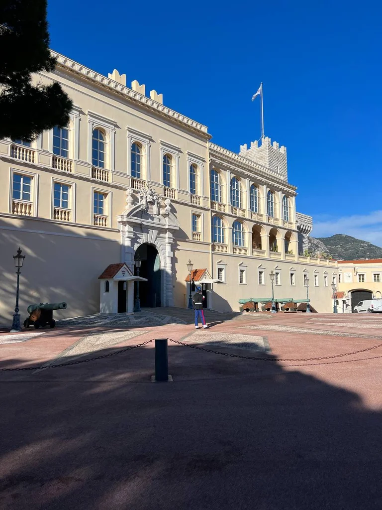 The Prince’s Palace of Monaco in the sunshine
