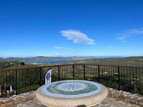 Panoramic view from Gassin over the Gulf of Saint-Tropez