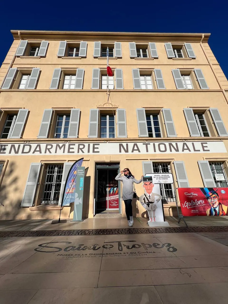 Diana Moss at the Saint-Tropez Gendarmerie Museum